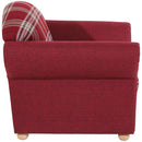 Fauteuil Max Winzer Corona rouge