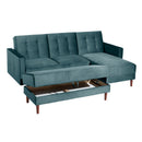 Max Winzer functional sofa with stool Easy Relax azure