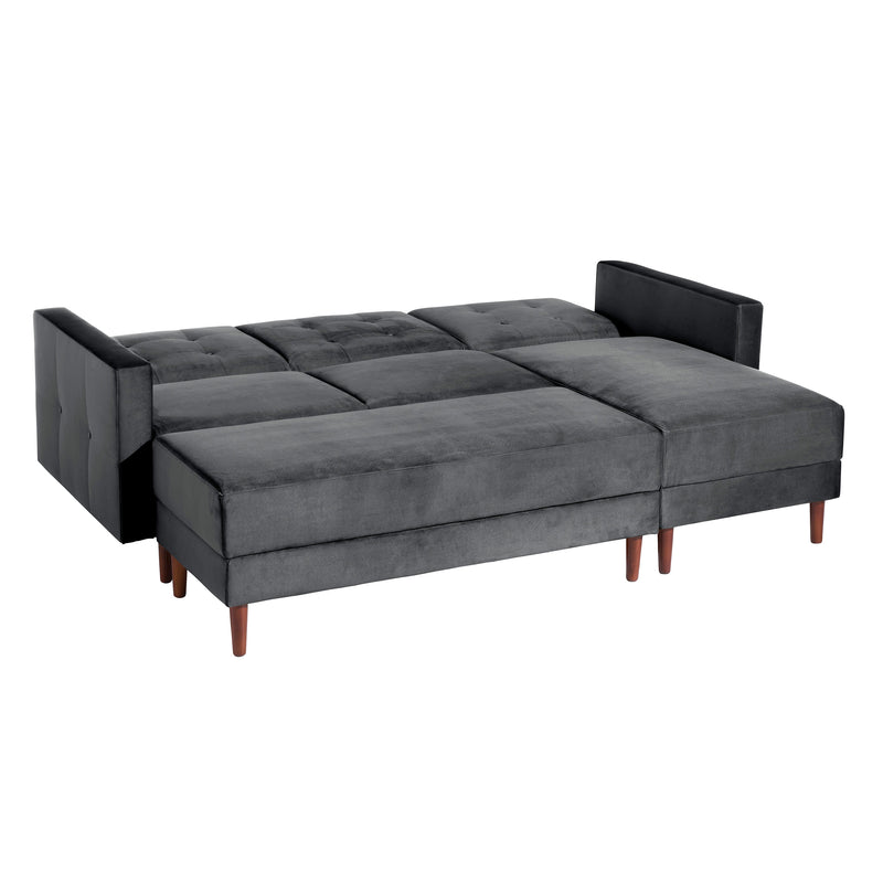 Max Winzer functional sofa with stool Easy Relax graphite