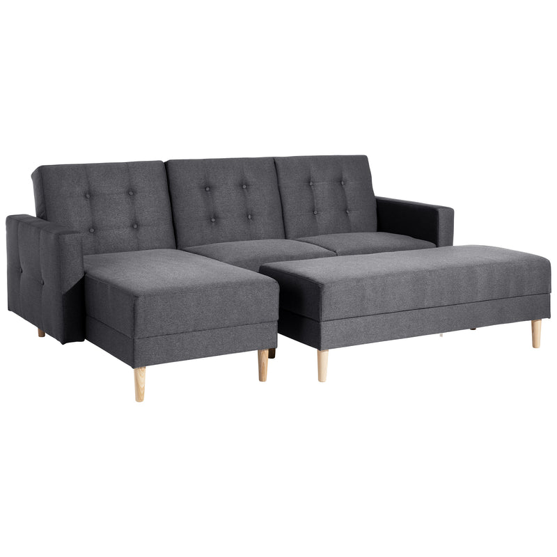 Max Winzer functional sofa with stool Easy Relax graphite