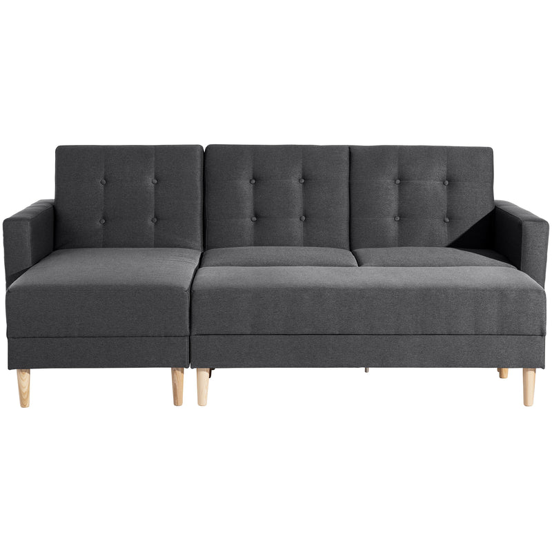 Max Winzer functional sofa with stool Easy Relax graphite