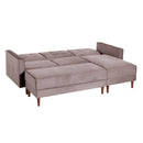 Canapé fonctionnel Max Winzer avec tabouret Easy Relax rosé