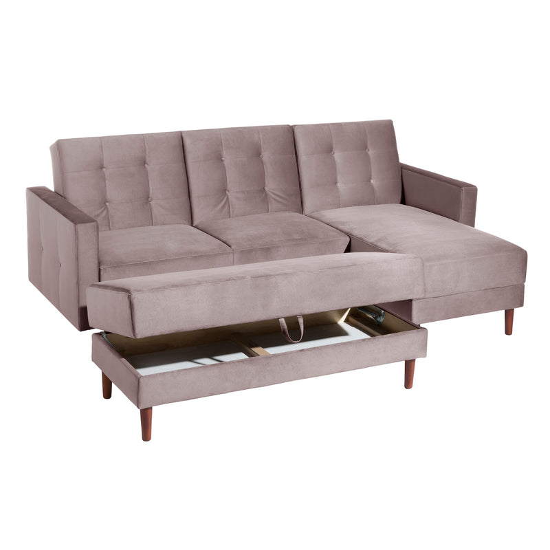 Max Winzer Funktionssofa mit Hocker Easy Relax rosé