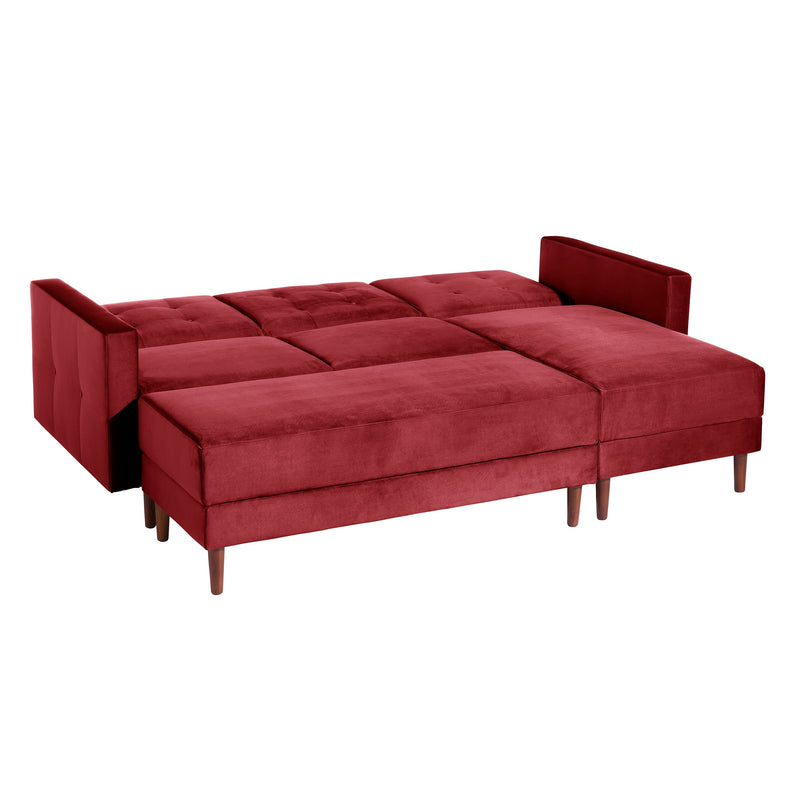 Max Winzer Funktionssofa mit Hocker Easy Relax rot