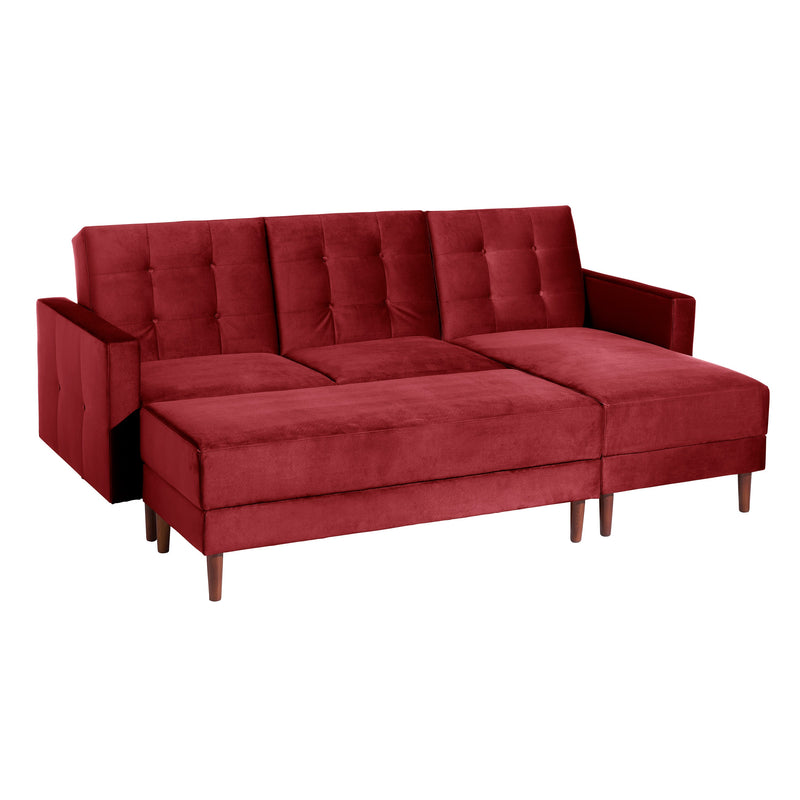 Max Winzer Funktionssofa mit Hocker Easy Relax rot