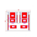 Sanotechnik CARBON 2 infrared cabin for 2 people, 180x150x195 cm