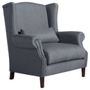 Fauteuil Flora en denim de Max Winzer