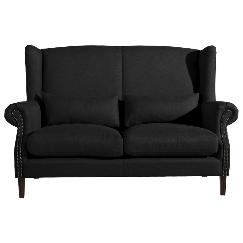 Max Winzer Sofa 2-Sitzer Flora schwarz