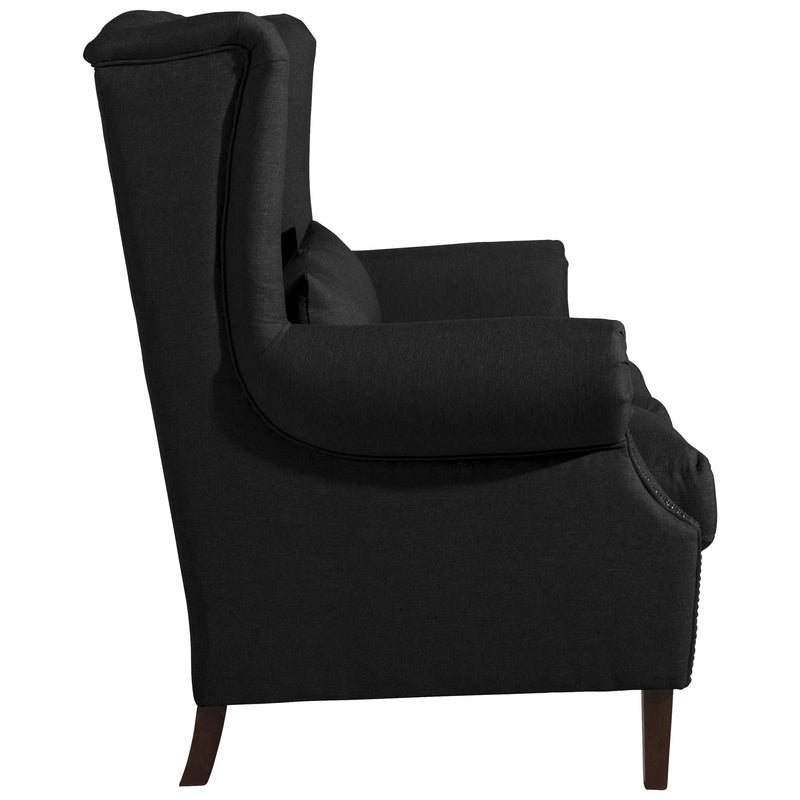 Max Winzer Sofa 2-Sitzer Flora schwarz