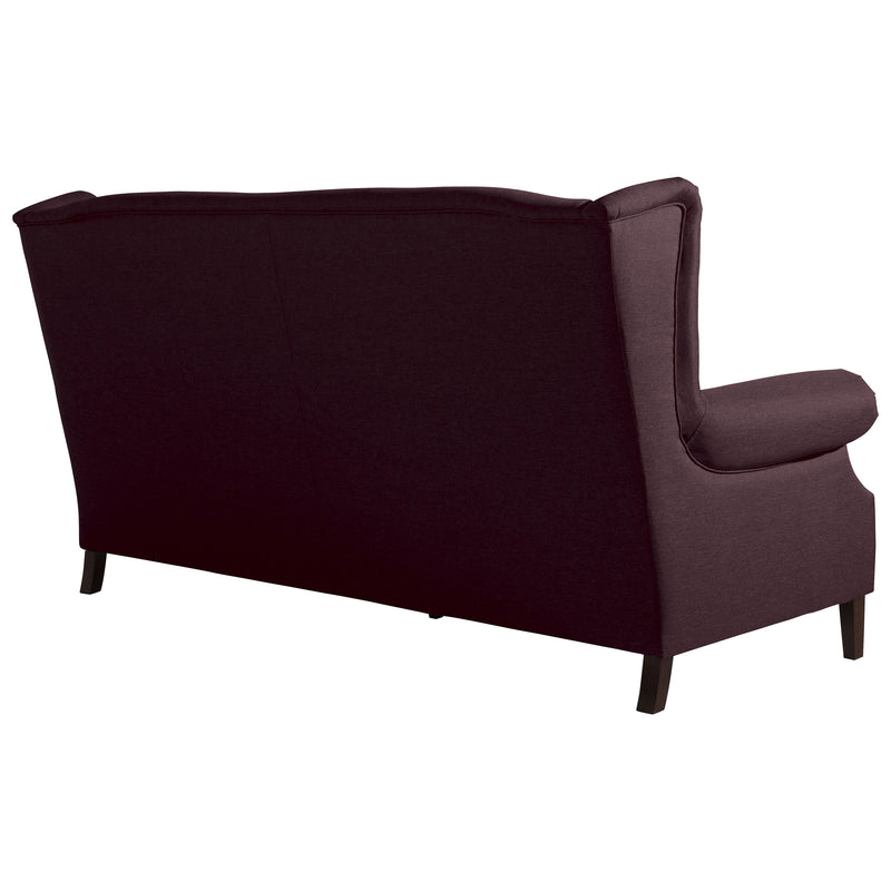 Max Winzer Sofa 3-Sitzer (2-geteilt) Flora burgund