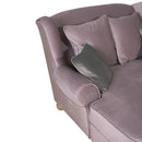 Fauteuil Max Winzer Big comprenant 4 coussins décoratifs 2x 55x55 et 2x 40x40cm Harvard rosé avec 2x coussins gris (40x40cm)