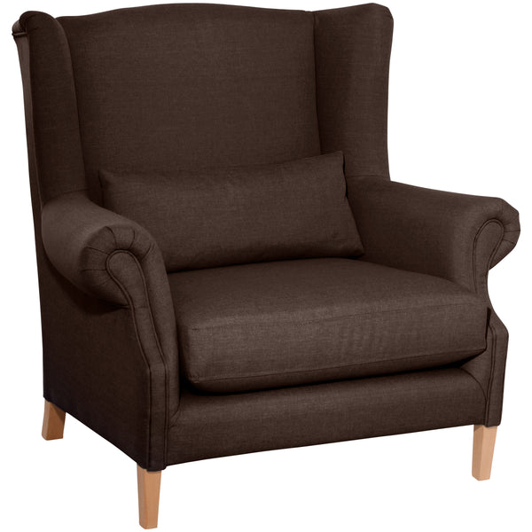 Chaise Big Chair Max Winzer en chocolat Harvey