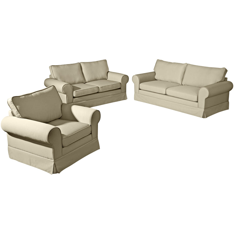 Max Winzer 3-seater sofa (2-section) including decorative cushion Hillary beige