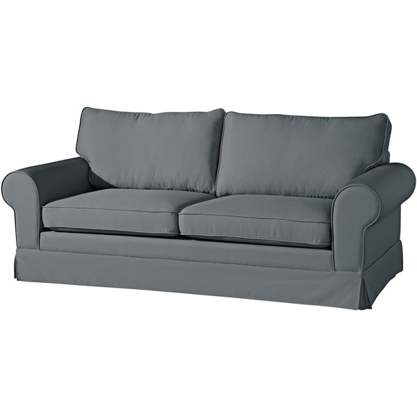 Canapé 3 places Max Winzer (2 parties) avec coussin décoratif Hillary anthracite