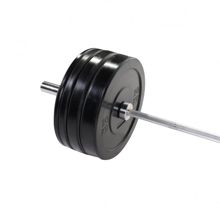 GORILLA SPORTS Olympia barbell set bumper plates 140 kg