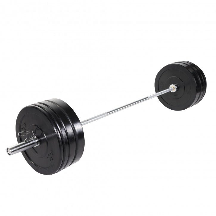 GORILLA SPORTS Olympia barbell set bumper plates 140 kg