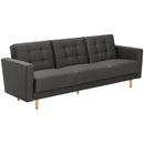 Max Winzer Sofa 3-Sitzer mit Bettfunktion Jasmin anthrazit