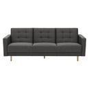 Max Winzer Sofa 3-Sitzer mit Bettfunktion Jasmin anthrazit