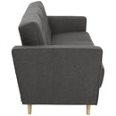 Max Winzer Sofa 3-Sitzer mit Bettfunktion Jasmin anthrazit
