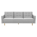 Canapé 3 places Max Winzer avec fonction lit Jasmin gris clair