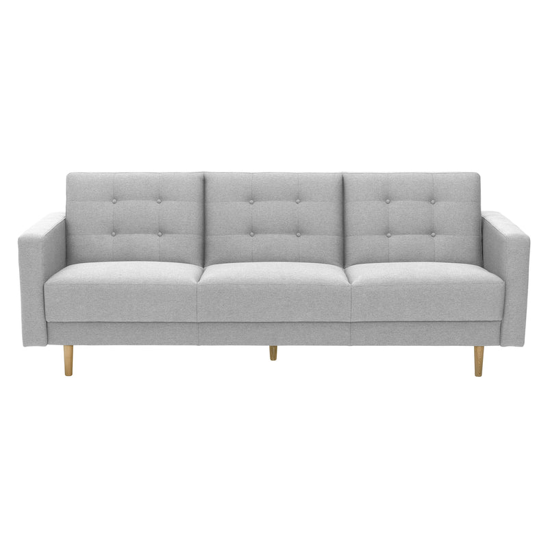 Max Winzer Sofa 3-Sitzer mit Bettfunktion Jasmin hellgrau