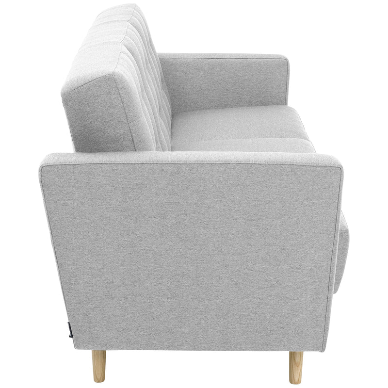 Max Winzer Sofa 3-Sitzer mit Bettfunktion Jasmin hellgrau
