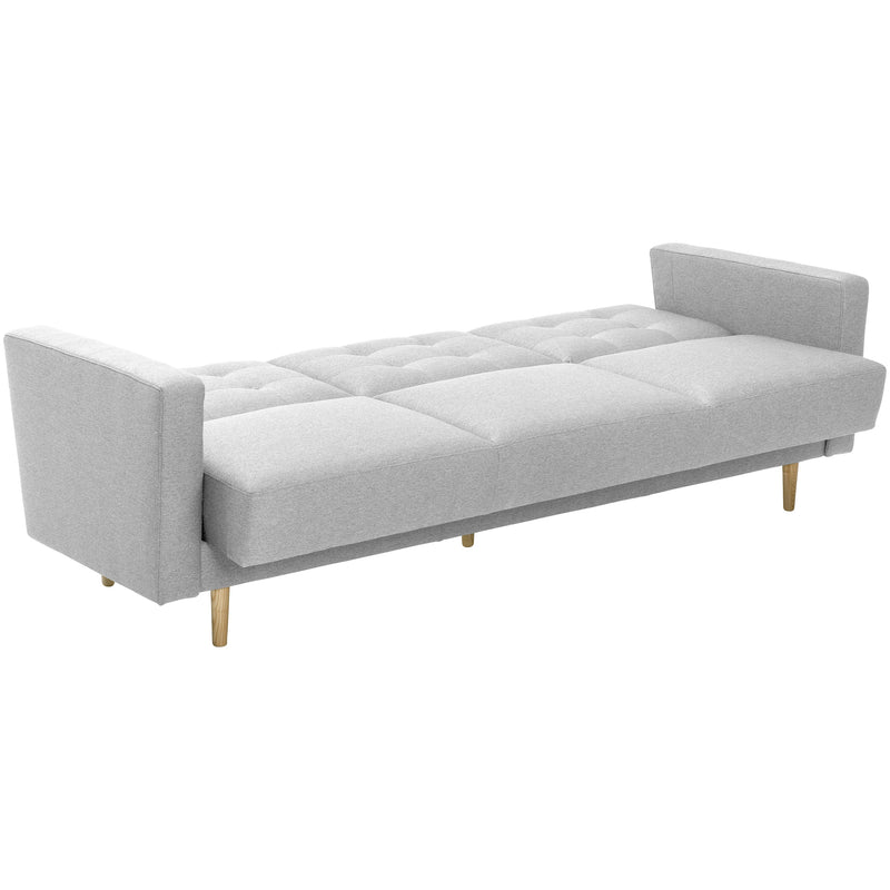 Max Winzer Sofa 3-Sitzer mit Bettfunktion Jasmin hellgrau