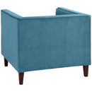 Fauteuil Max Winzer Jeronimo pétrole