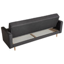 Canapé 3 places Max Winzer avec fonction lit Jesper anthracite