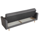 Max Winzer Sofa 3-Sitzer mit Bettfunktion Jesper hellgrau