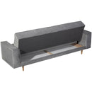 Max Winzer Sofa 3-Sitzer mit Bettfunktion Josephine grau