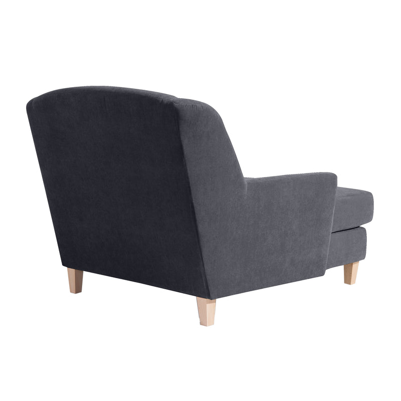 Max Winzer Big armchair including 1x decorative cushion 55x55cm Judith anthracite
