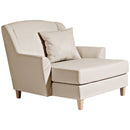 Max Winzer Big armchair including 1x decorative cushion 55x55cm Judith beige