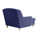 Fauteuil Max Winzer Big comprenant 1x coussin décoratif 55x55cm Judith bleu
