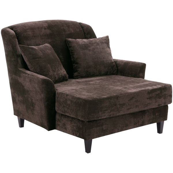 Max Winzer Big armchair including 1x decorative cushion 55x55cm Judith brown