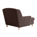 Fauteuil Max Winzer Big avec 1x coussin décoratif 55x55cm Judith marron