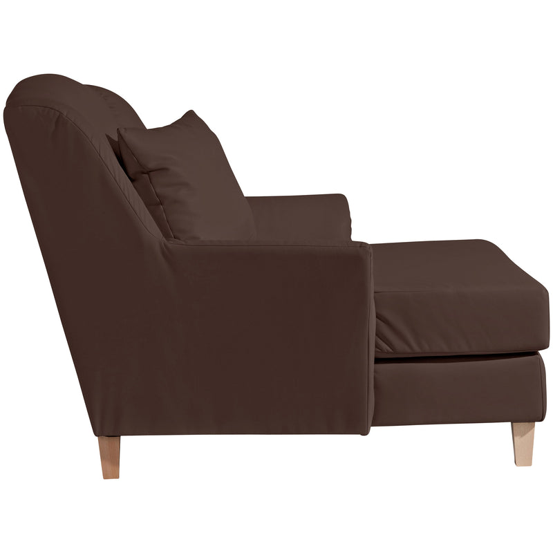Max Winzer Big armchair including 1x decorative cushion 55x55cm Judith brown