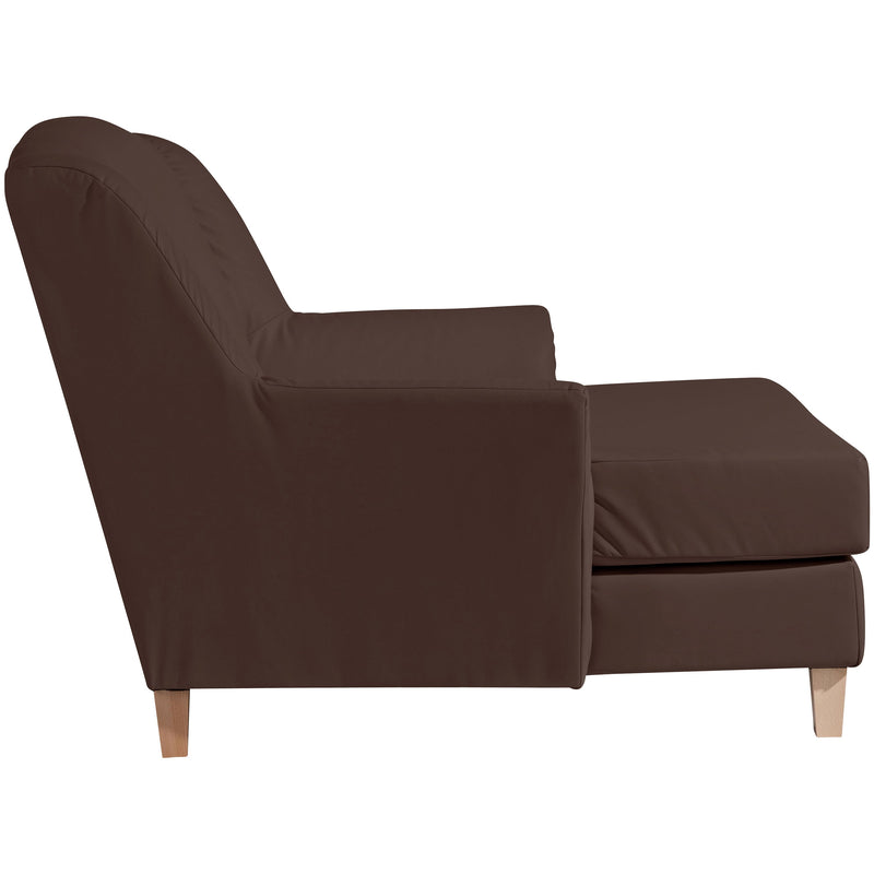 Max Winzer Big armchair including 1x decorative cushion 55x55cm Judith brown