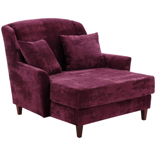 Max Winzer Big armchair including 1x decorative cushion 55x55cm Judith burgundy