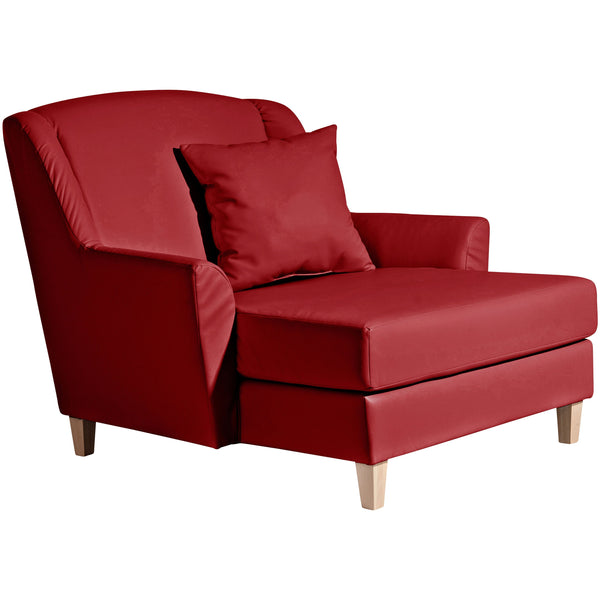 Max Winzer Big armchair including 1x decorative cushion 55x55cm Judith chilli