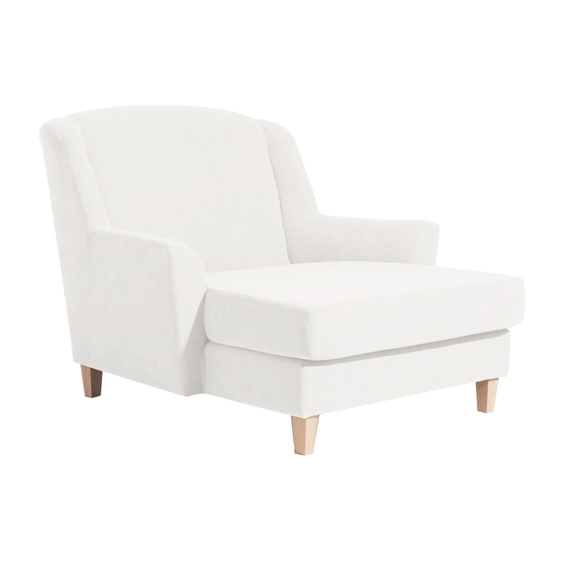 Max Winzer Big Armchair incl. 1x decorative cushion 55x55cm Judith cream