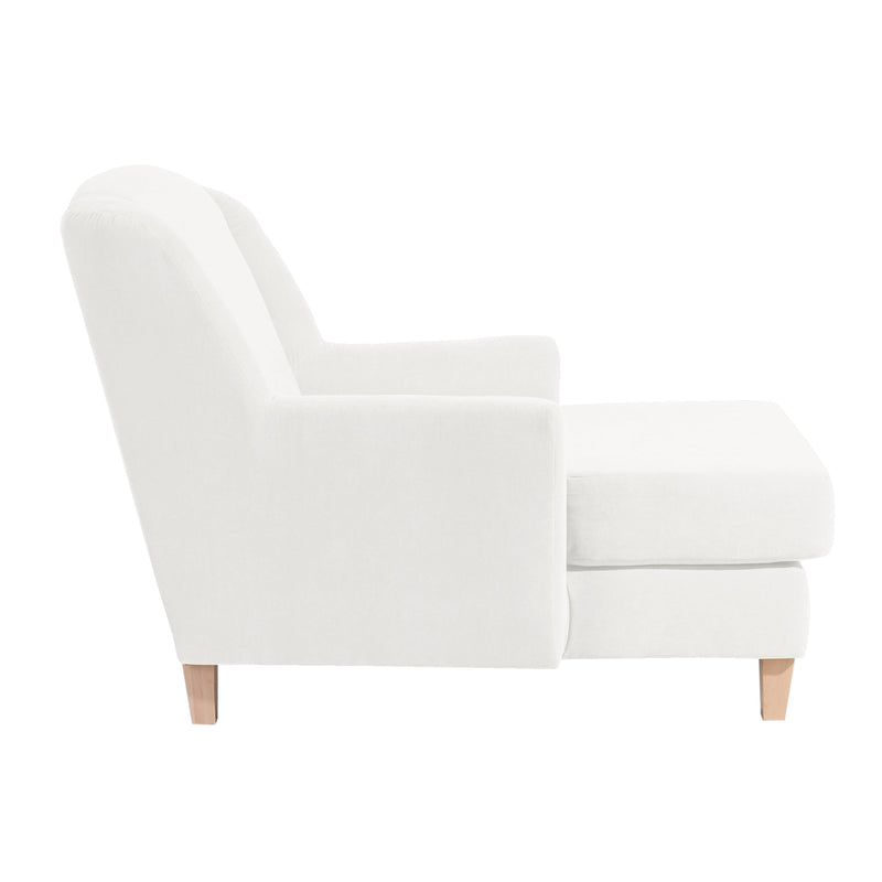 Max Winzer Big Armchair incl. 1x decorative cushion 55x55cm Judith cream