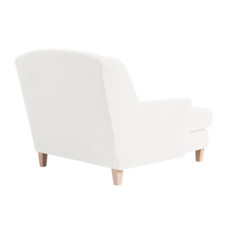 Max Winzer Big Armchair incl. 1x decorative cushion 55x55cm Judith cream