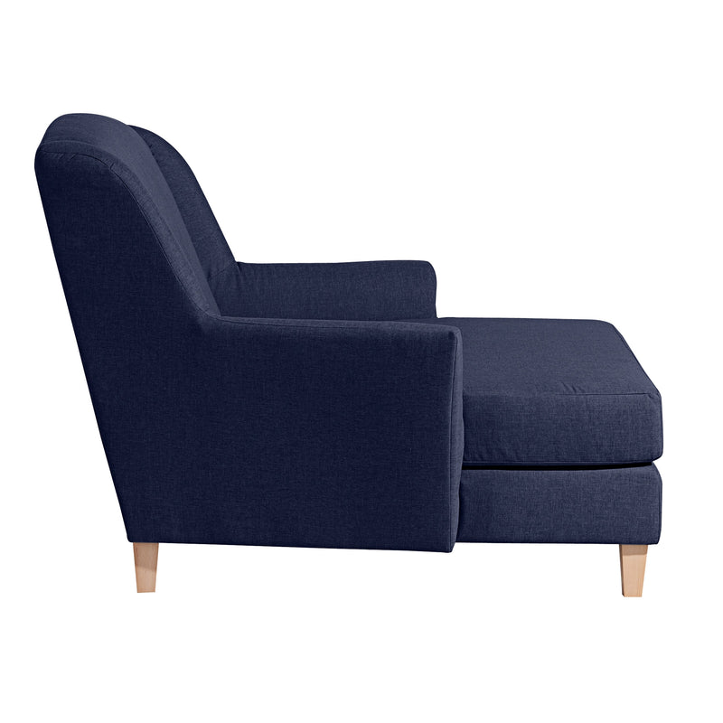 Max Winzer Big armchair including 1x decorative cushion 55x55cm Judith dark blue