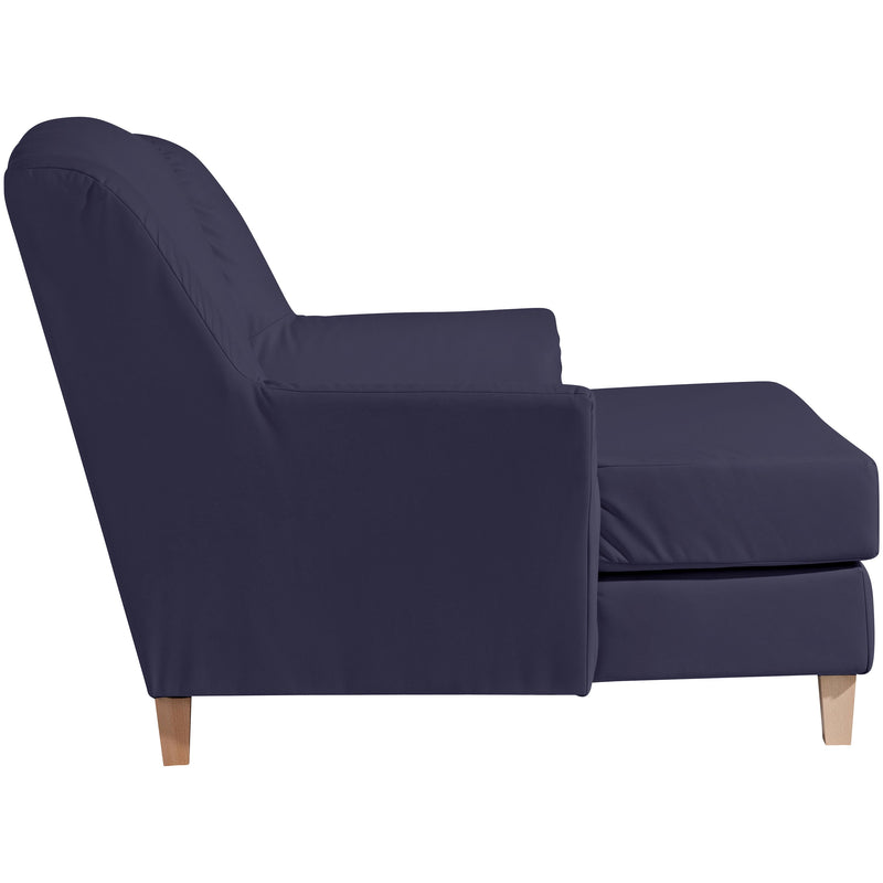 Max Winzer Big armchair including 1x decorative cushion 55x55cm Judith dark blue