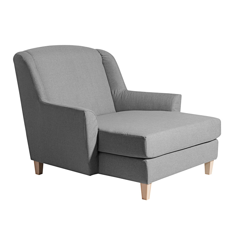 Max Winzer Big-Sessel inkl. 1x Zierkissen 55x55cm Judith grau