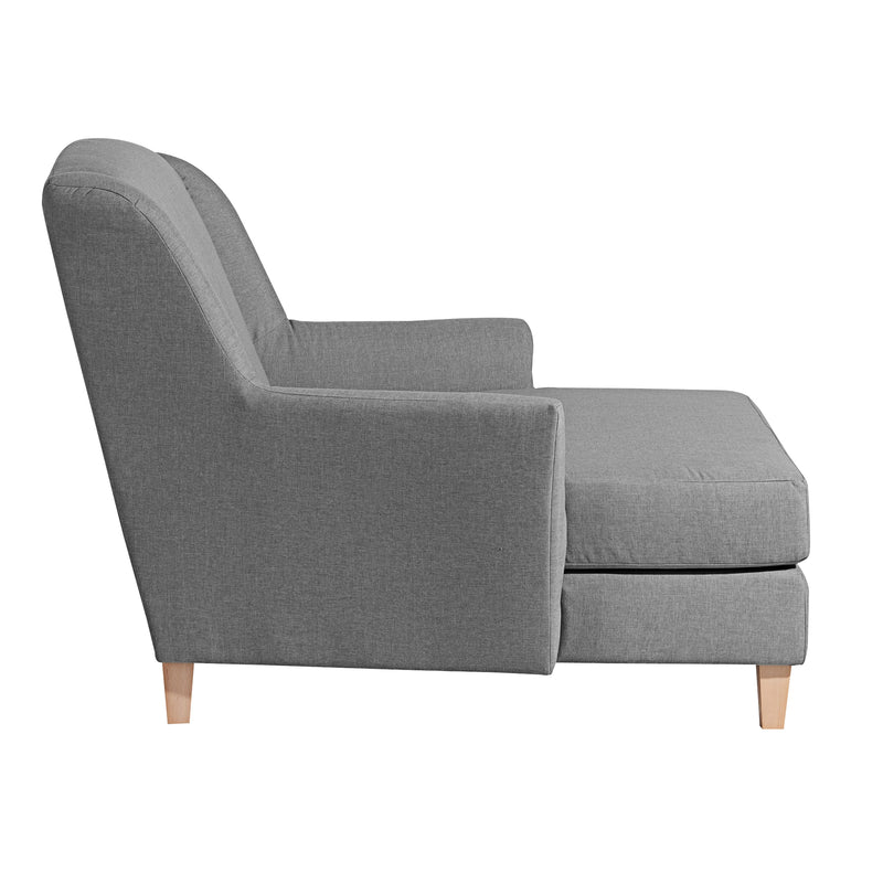 Max Winzer Big-Sessel inkl. 1x Zierkissen 55x55cm Judith grau