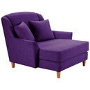 Max Winzer Big Armchair incl. 1x decorative cushion 55x55cm Judith purple
