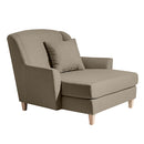 Max Winzer Big armchair including 1x decorative cushion 55x55cm Judith sahara