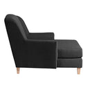 Max Winzer Big Armchair incl. 1x decorative cushion 55x55cm Judith black